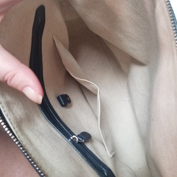 Kate Spade Navy Blue Leather Tote - Picture 8 of 15